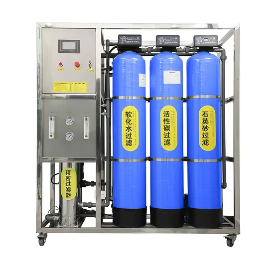 High Efficiency Reverse Osmosis Water Treatment System with Pump 500lph